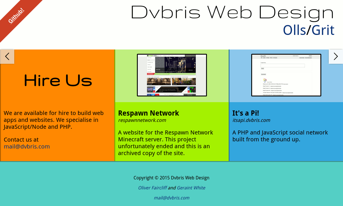 Screenshot of dvbris.com